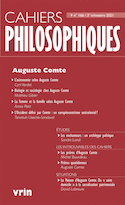 Cahiers philosophiques, no 166